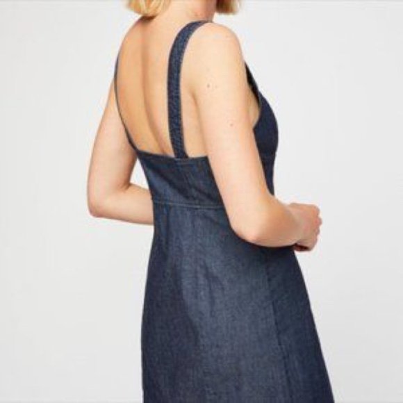 Free People Denim Dress Bustier Body Con Dress - Picture 11 of 11